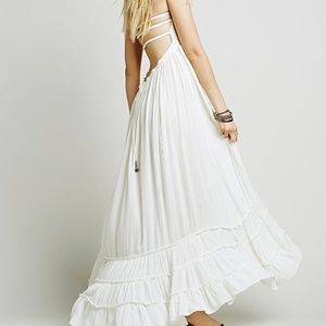 Ivory Bohemian Dress from Free People Size Medium